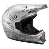 prilba FOX Tracer Pro Print silver