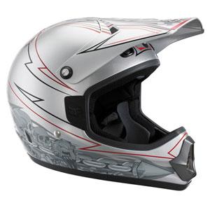 prilba FOX Tracer Pro Print silver