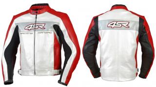 kožená bunda 4SR Racing Maniac  červená
