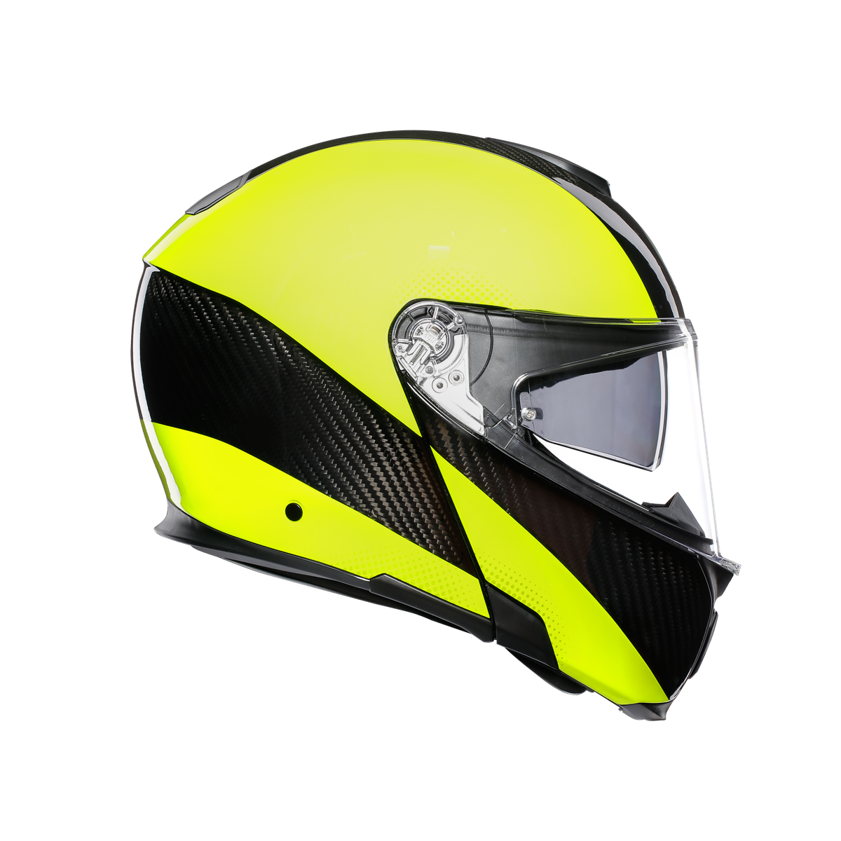 Prilba AGV SPORTMODULAR - HI VIS CARBON/YELLOW FL.