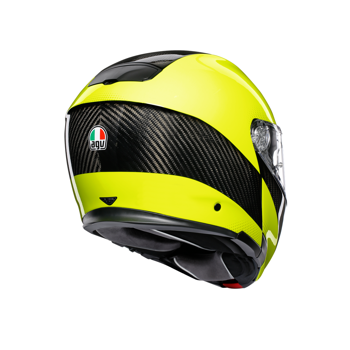 Prilba AGV SPORTMODULAR - HI VIS CARBON/YELLOW FL.
