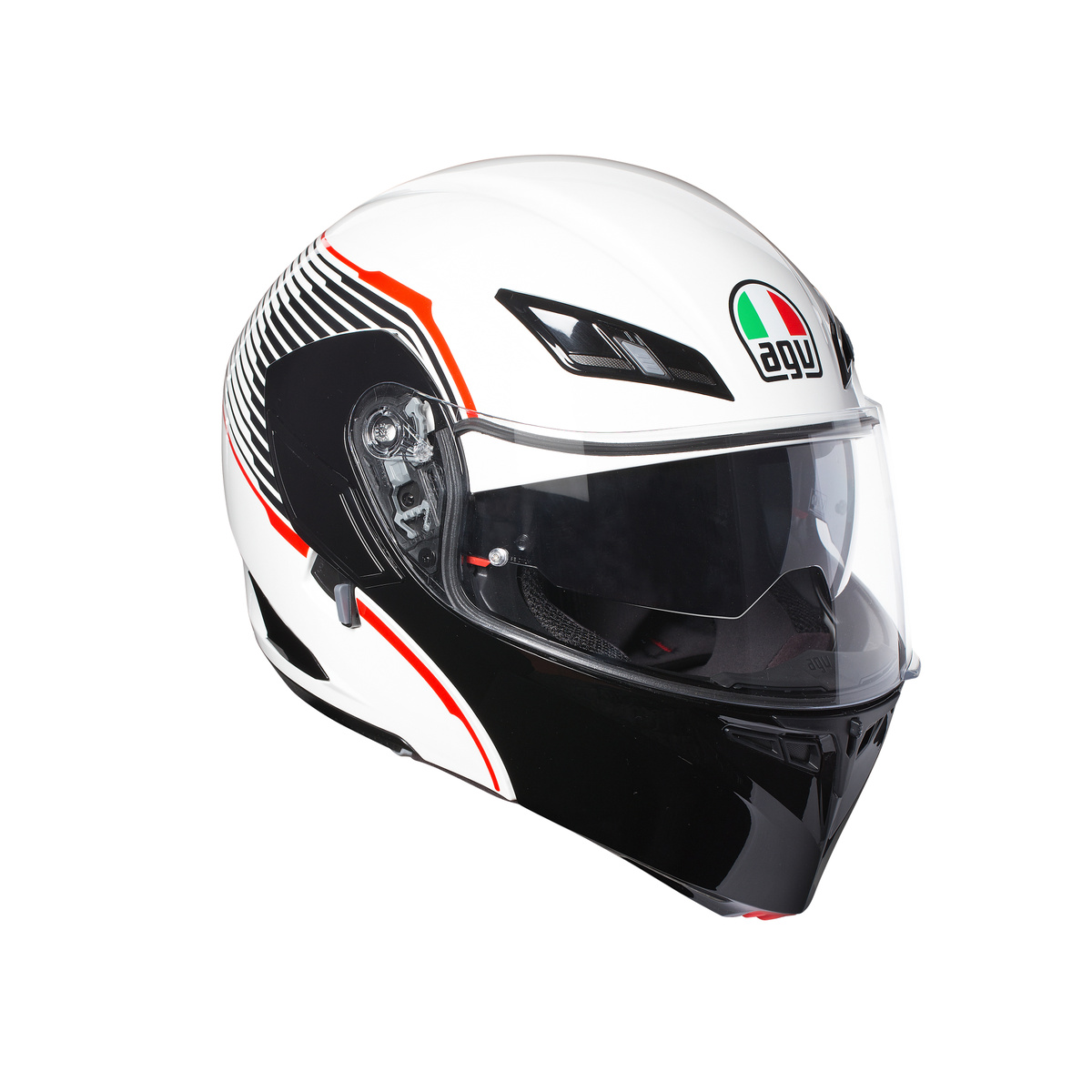 Prilba AGV Compact ST VERMONT WHITE/BLACK/RED