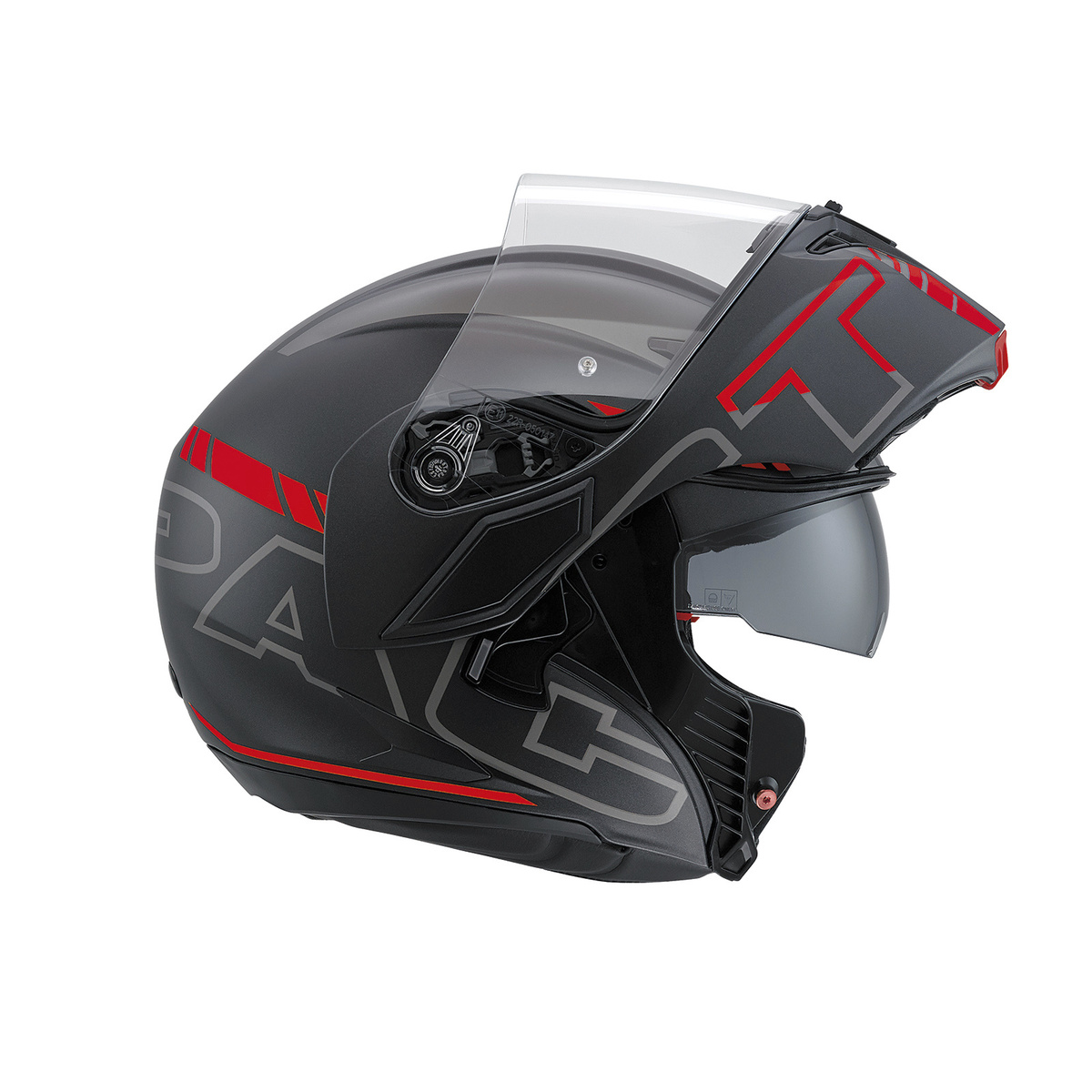 Prilba AGV Compact ST SEATTLE MATT BLACK/SILVER/RED