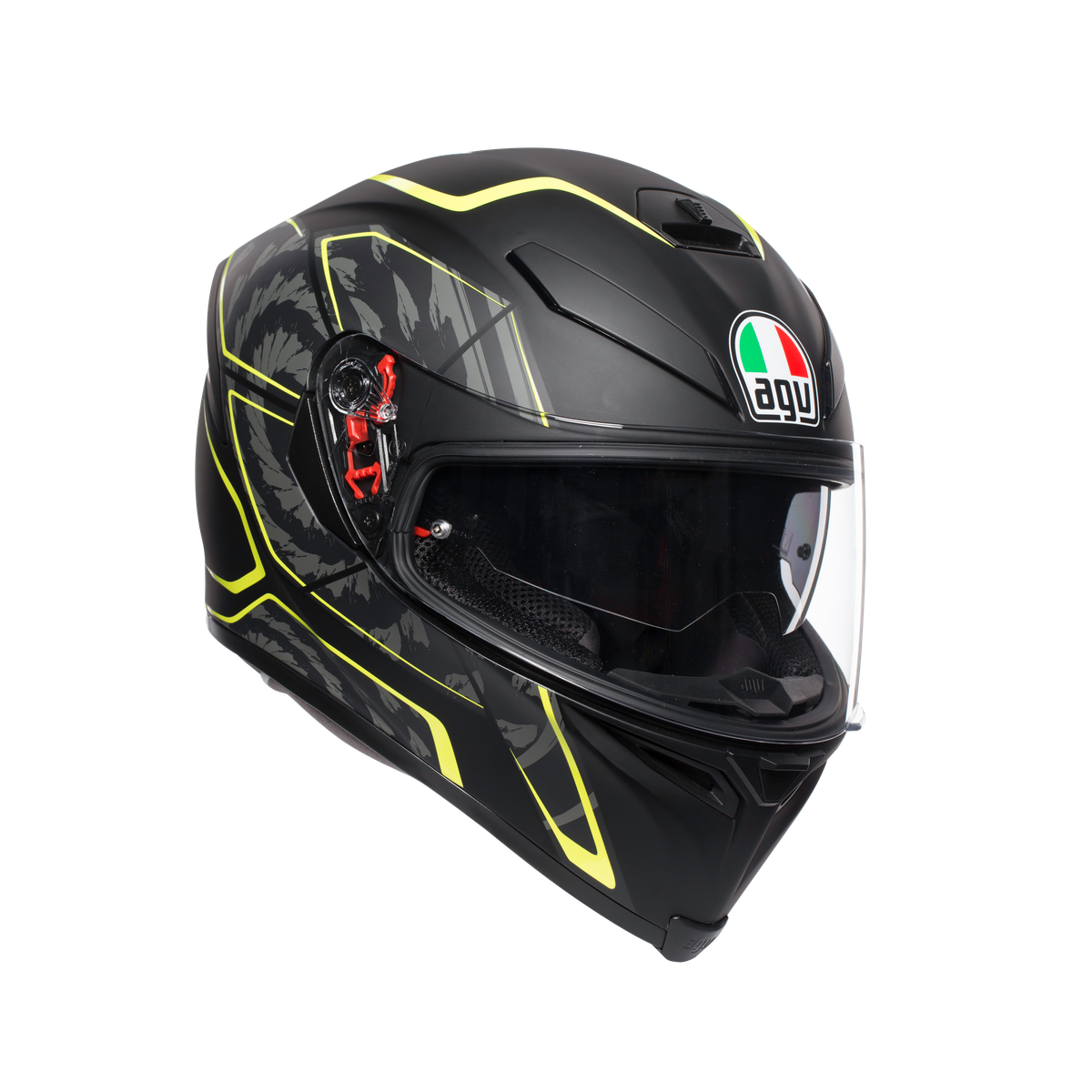 Prilba AGV K5 S TORNADO BLACK/YELLOW FLUO
