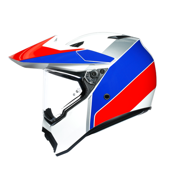 prilba AGV AX9 ATLANTE WHITE/BLUE/RED