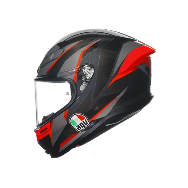 Prilba AGV K6 S SLASHCUT BLACK/GREY/RED