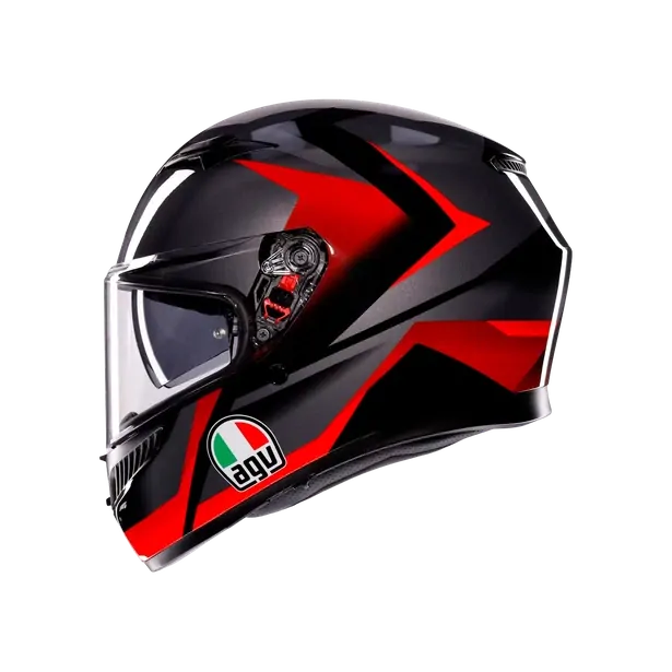 Prilba AGV K3 STRIGA BLACK/GREY/RED