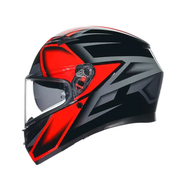 Prilba AGV K3 COMPOUND BLACK/RED