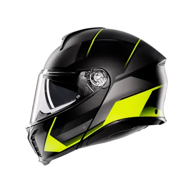 Prilba AGV TOURMODULAR PERCEPTION MATT BLACK/YEL FLUO