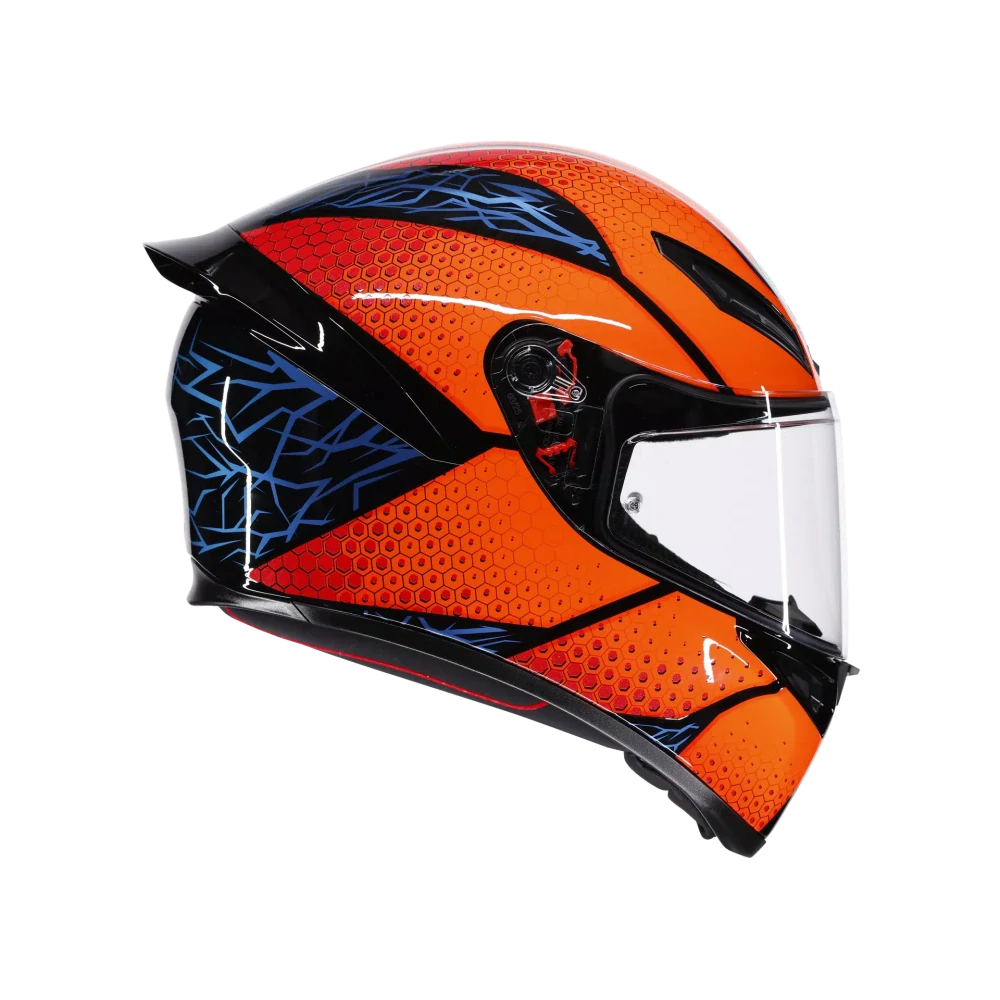 Prilba AGV K1 S SPEEDARMOR BLACK/ORANGE/BLUE