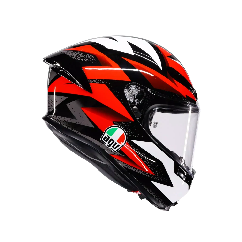 Prilba AGV K6 S BRAVEN BLACK/RED/WHITE