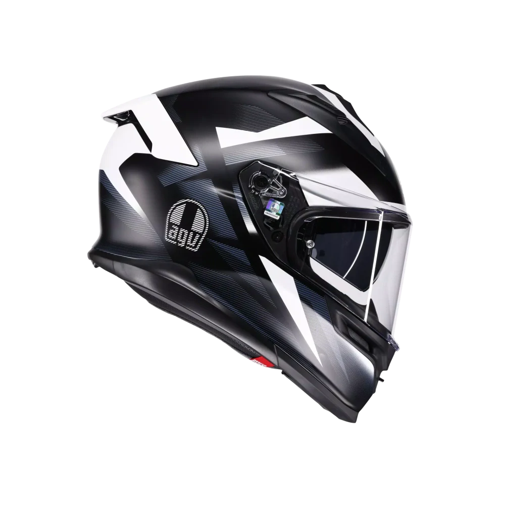 Prilba AGV K7 GLIMPSE MATT BLACK/WHITE