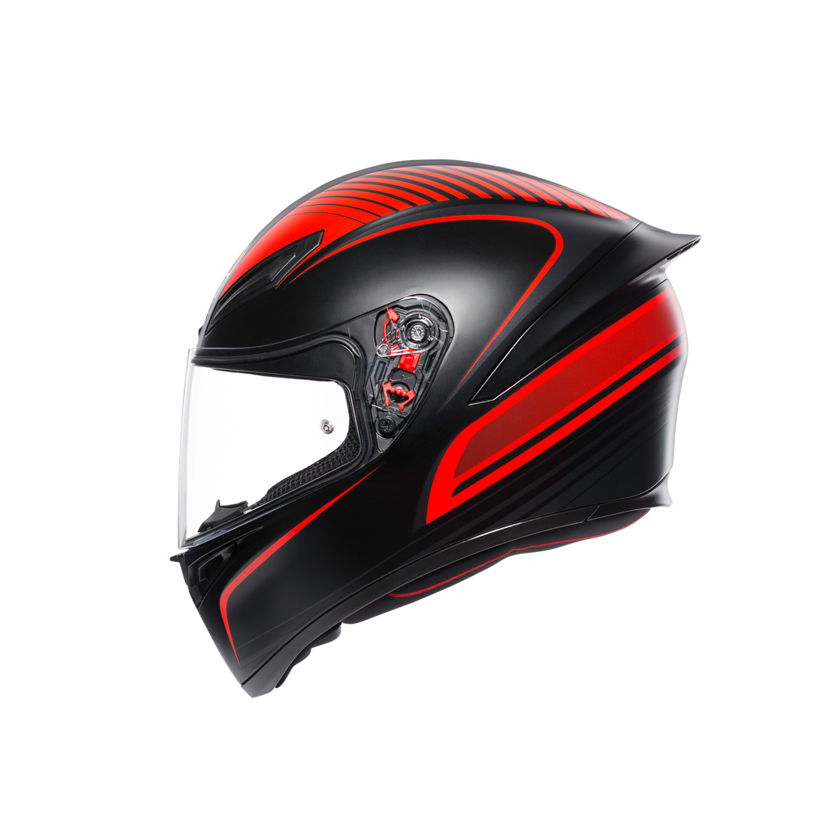Prilba AGV K1 WARMUP MATT BLACK/RED