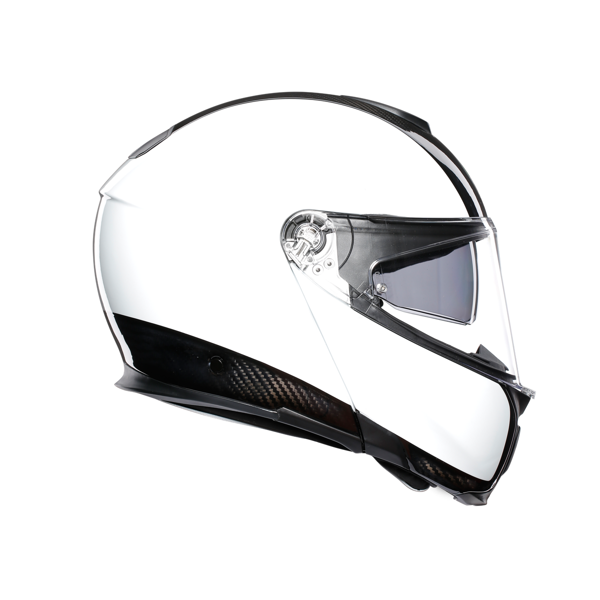Prilba AGV SPORTMODULAR - CARBON/WHITE