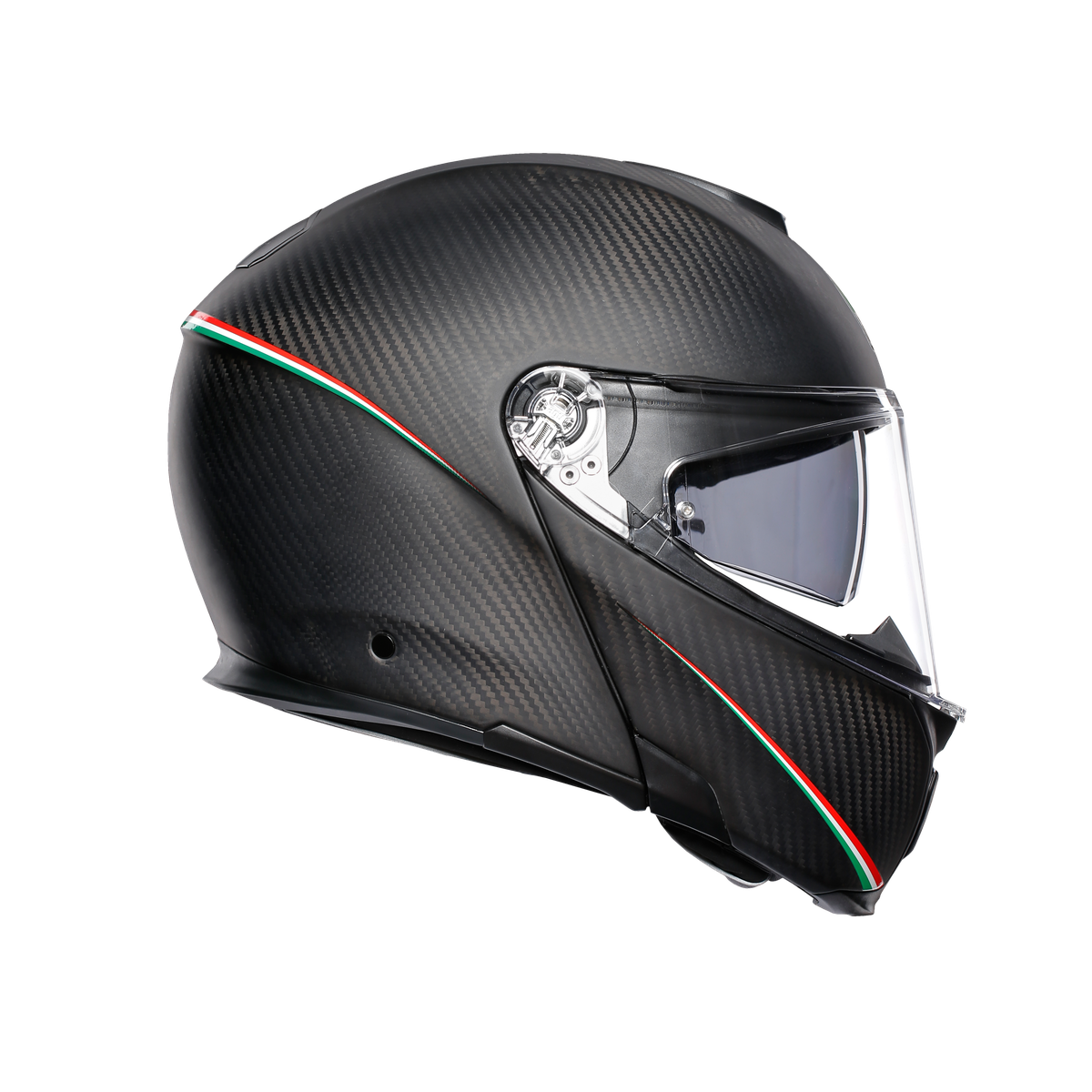Prilba AGV SPORTMODULAR TRICOLORE MATT CARBON/ITALY.