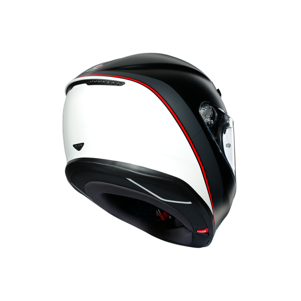 Prilba AGV K6 MINIMAL PURE MATT Black/White/Red