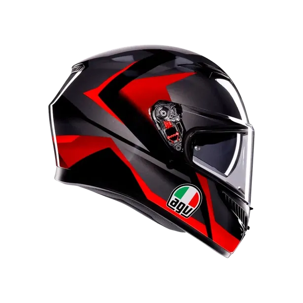 Prilba AGV K3 STRIGA BLACK/GREY/RED