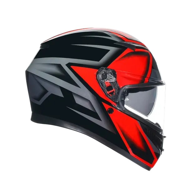 Prilba AGV K3 COMPOUND BLACK/RED