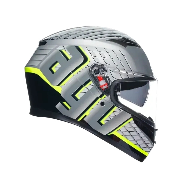 Prilba AGV K3 FORTIFY GREY/BLACK/YELLOW FLUO