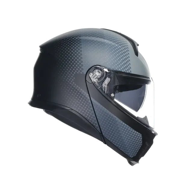 Prilba AGV TOURMODULAR TEXTOUR MATT BLACK/GREY
