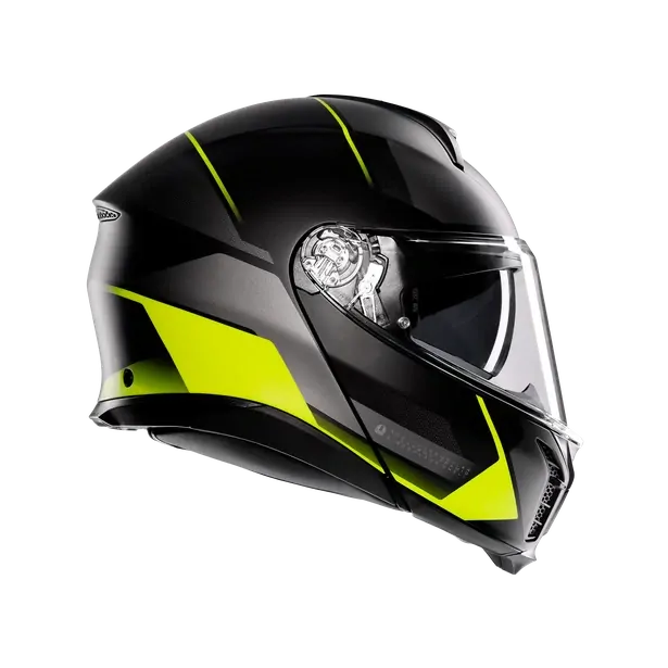 Prilba AGV TOURMODULAR PERCEPTION MATT BLACK/YEL FLUO