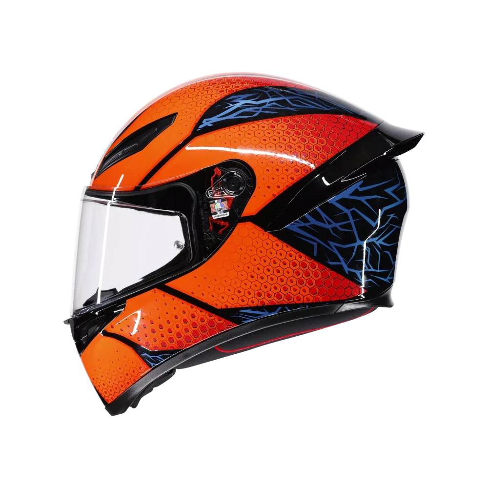 Prilba AGV K1 S SPEEDARMOR BLACK/ORANGE/BLUE