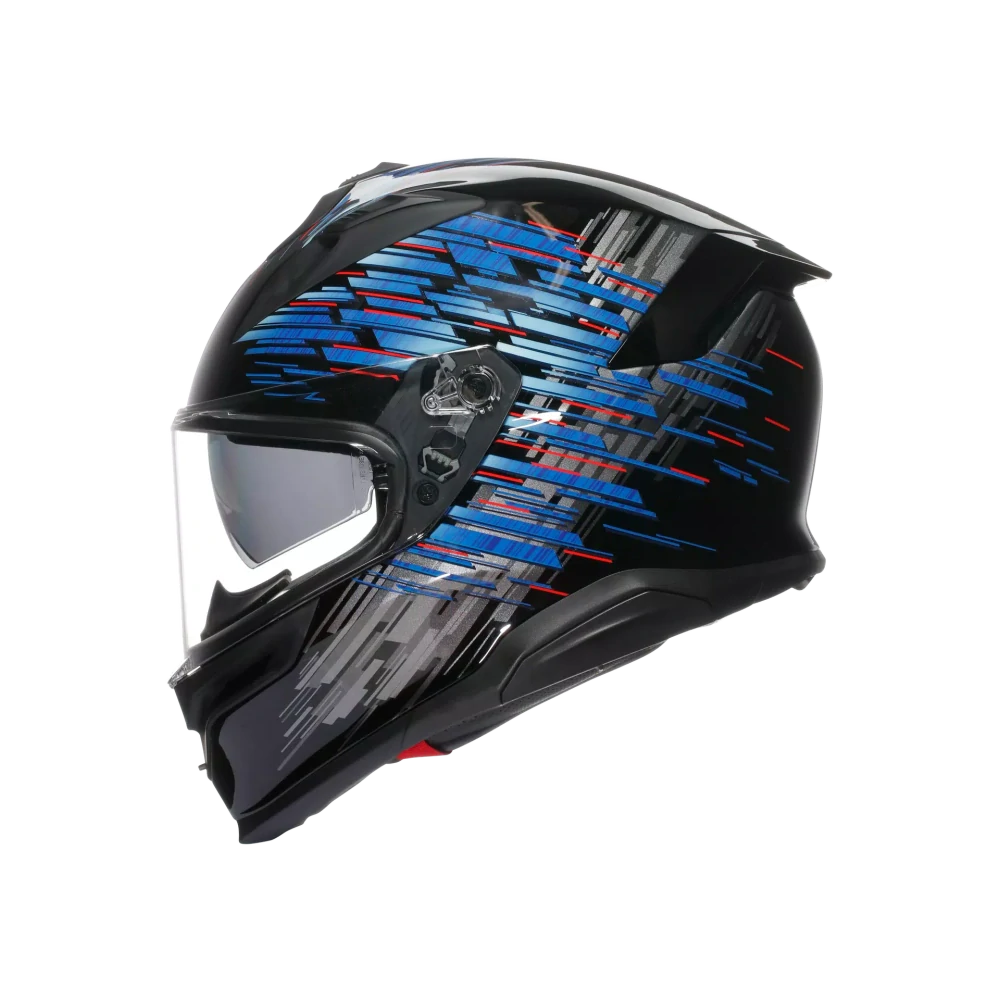 Prilba AGV K7 GENISYS MATT BLACK/BLUE/GREY