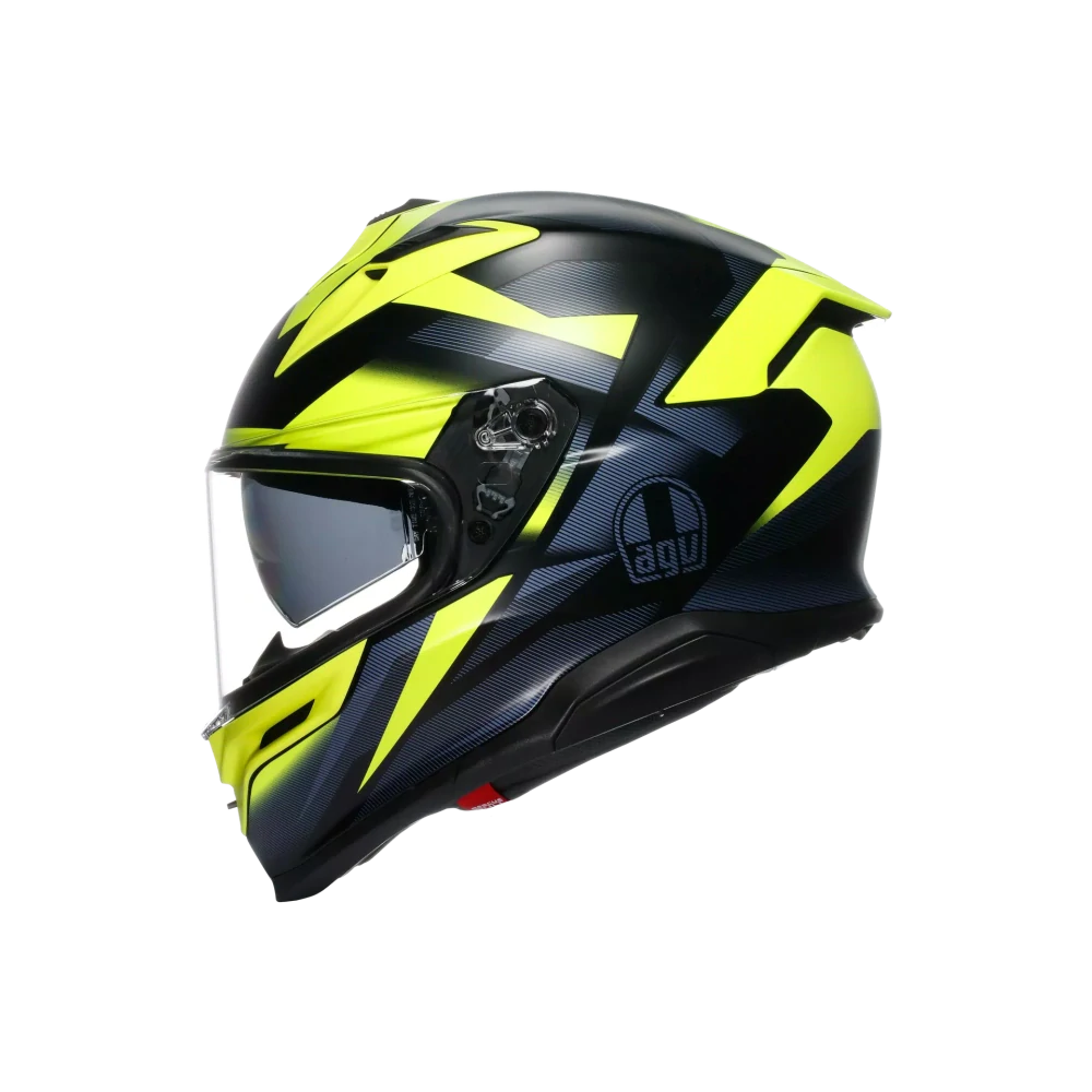 Prilba AGV K7 GLIMPSE MATT BLACK/YELLOW FLUO