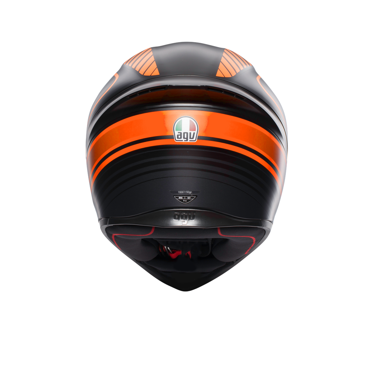 Prilba AGV K1 WARMUP MATT BLACK/ORANGE
