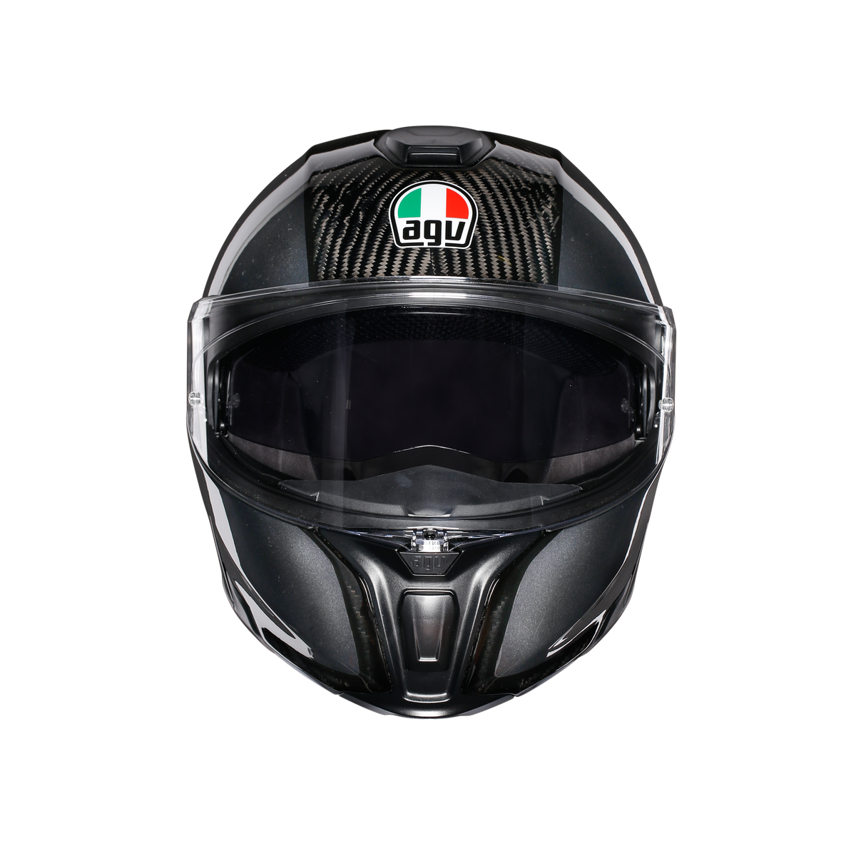 Prilba AGV SPORTMODULAR - CARBON/DARK GREY