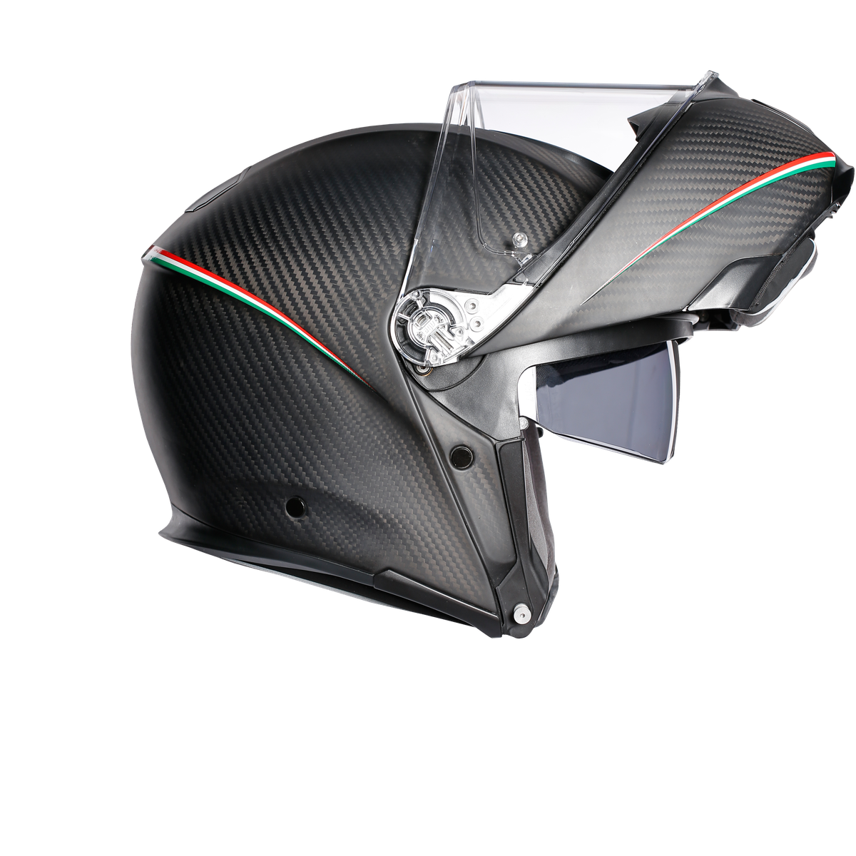 Prilba AGV SPORTMODULAR TRICOLORE MATT CARBON/ITALY.