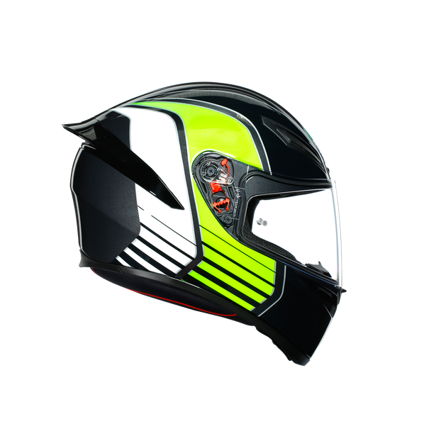 Prilba AGV K1 POWER GUNMETAL/WHITE/GREEN