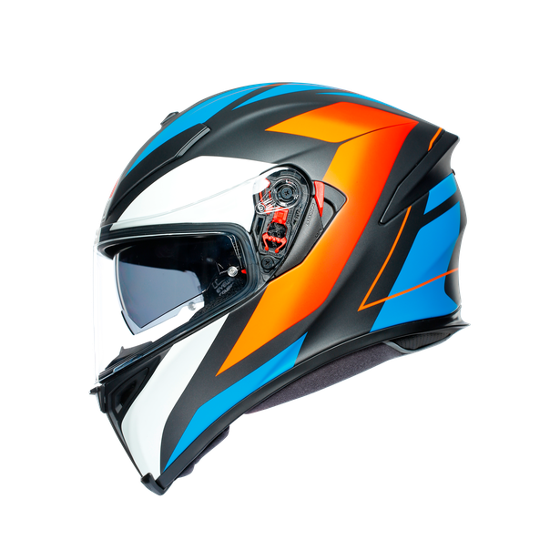 Prilba AGV K5 S CORE MATT BLACK/BLUE/ORANGE