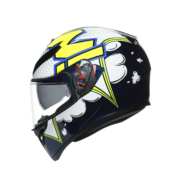 Prilba AVG K3 SV BUBBLE BLUE/WH/YELLOW FLUO