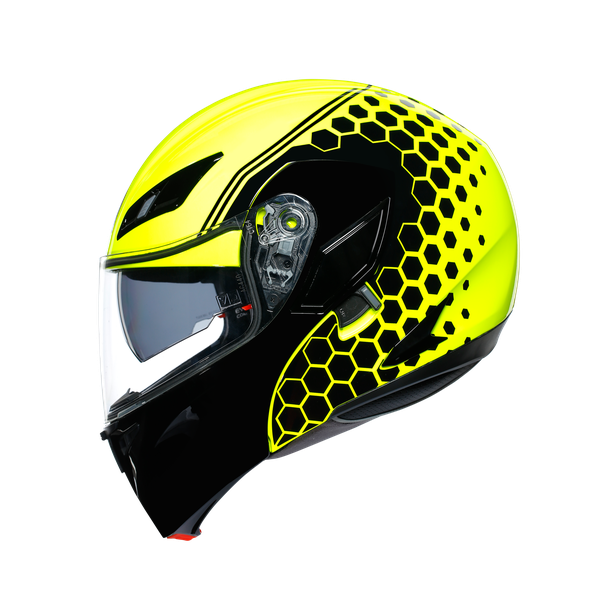 Prilba AGV COMPACT ST MULTI - DETROIT YELLOW FLUO/BLACK 