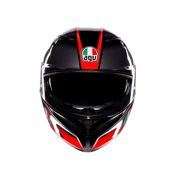 Prilba AGV K3 STRIGA BLACK/GREY/RED