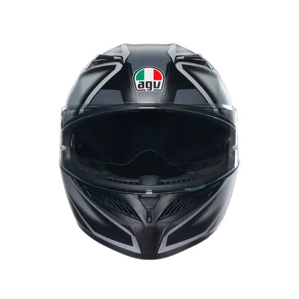 Prilba AGV K3 COMPOUND MATT BLACK/GREY