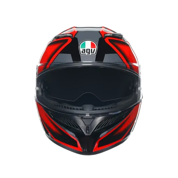 Prilba AGV K3 COMPOUND BLACK/RED
