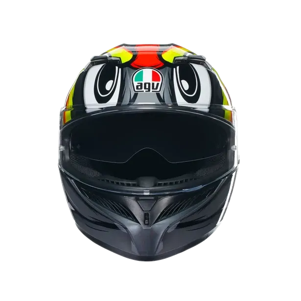 Prilba AGV K3 BIRDY 2.0 GREY/YELLOW/RED