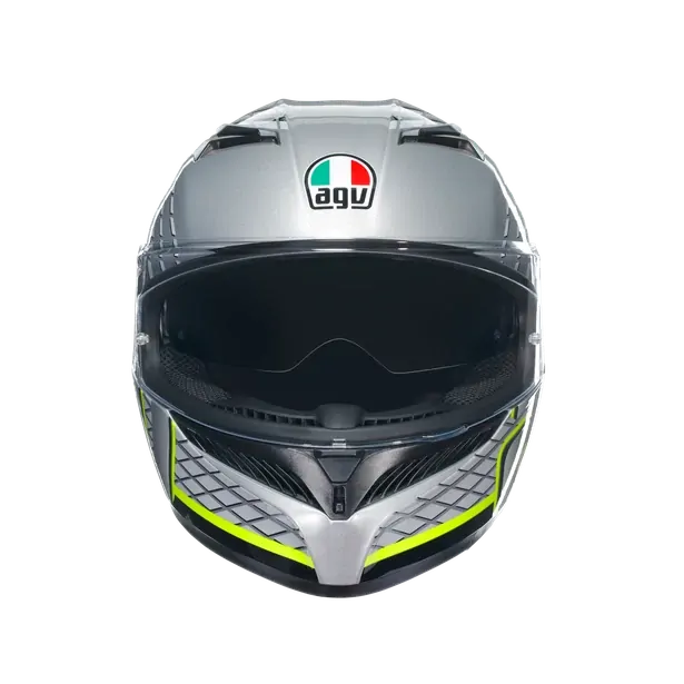 Prilba AGV K3 FORTIFY GREY/BLACK/YELLOW FLUO
