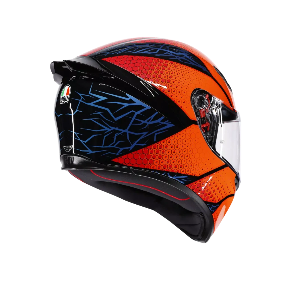 Prilba AGV K1 S SPEEDARMOR BLACK/ORANGE/BLUE