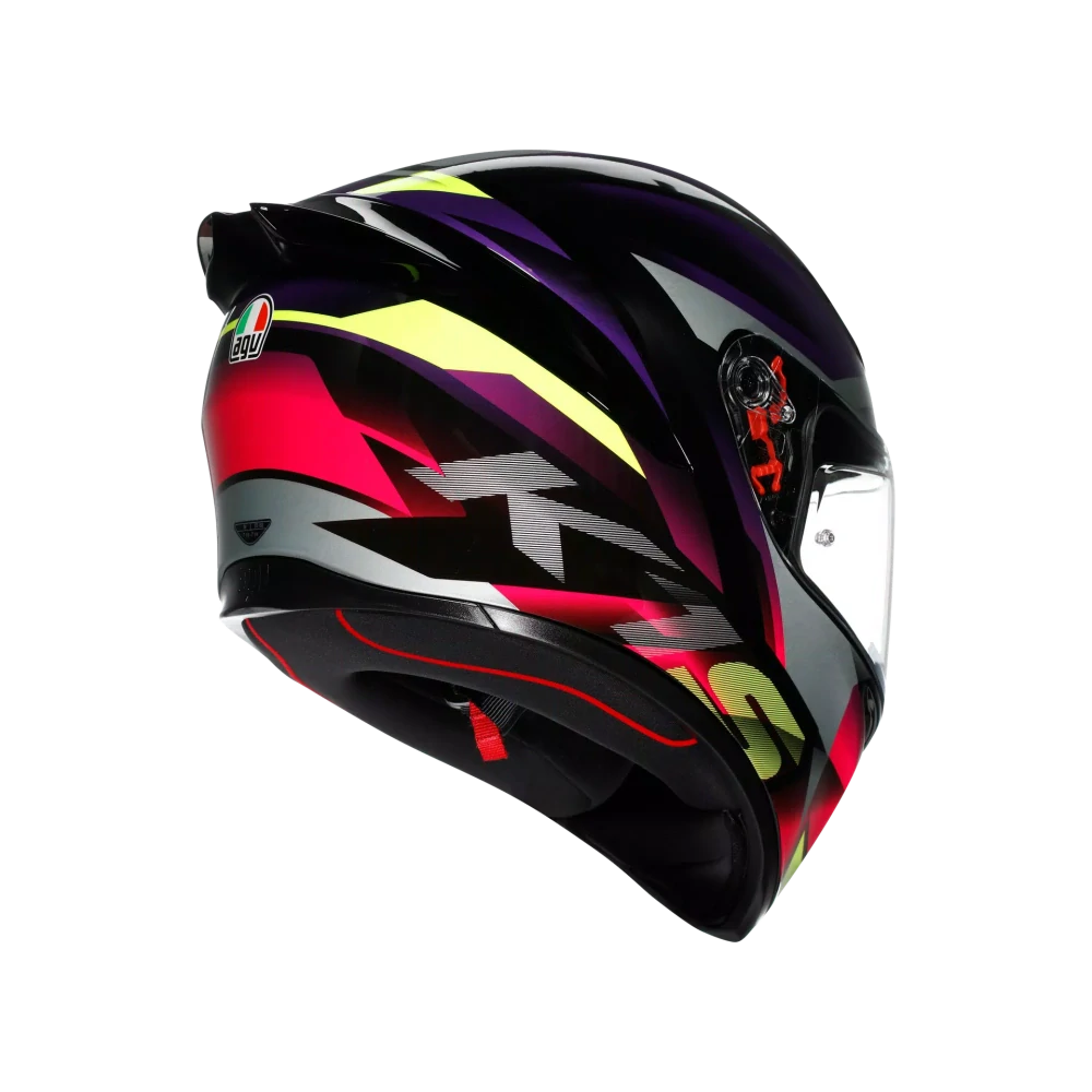 Prilba AGV K1 S E2206 - FASTLAP BLACK/PURPLE/PINK
