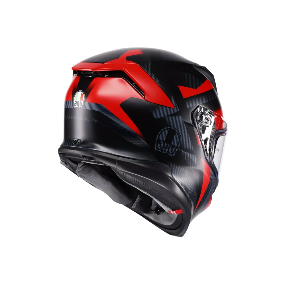 Prilba AGV K7 GLIMPSE MATT BLACK/RED