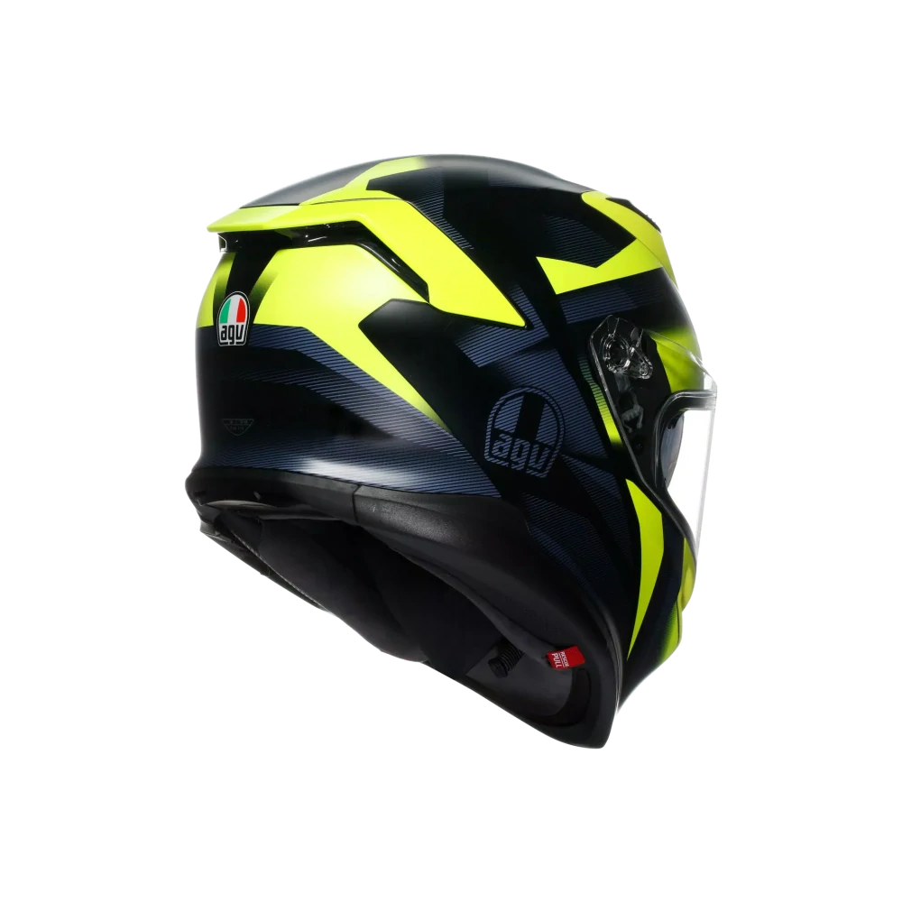 Prilba AGV K7 GLIMPSE MATT BLACK/YELLOW FLUO