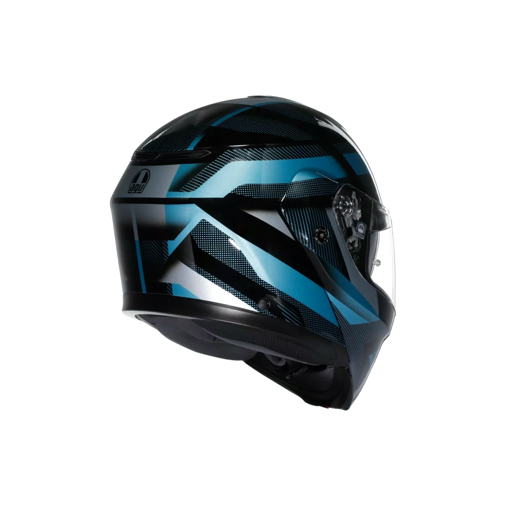 Prilba AGV Streetmodular LEDRO MATT BLACK/POWDER BLUE