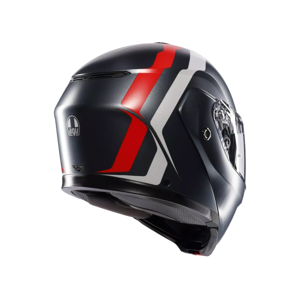 Prilba AGV Streetmodular RESIA MATT GREY/SILVER/RED