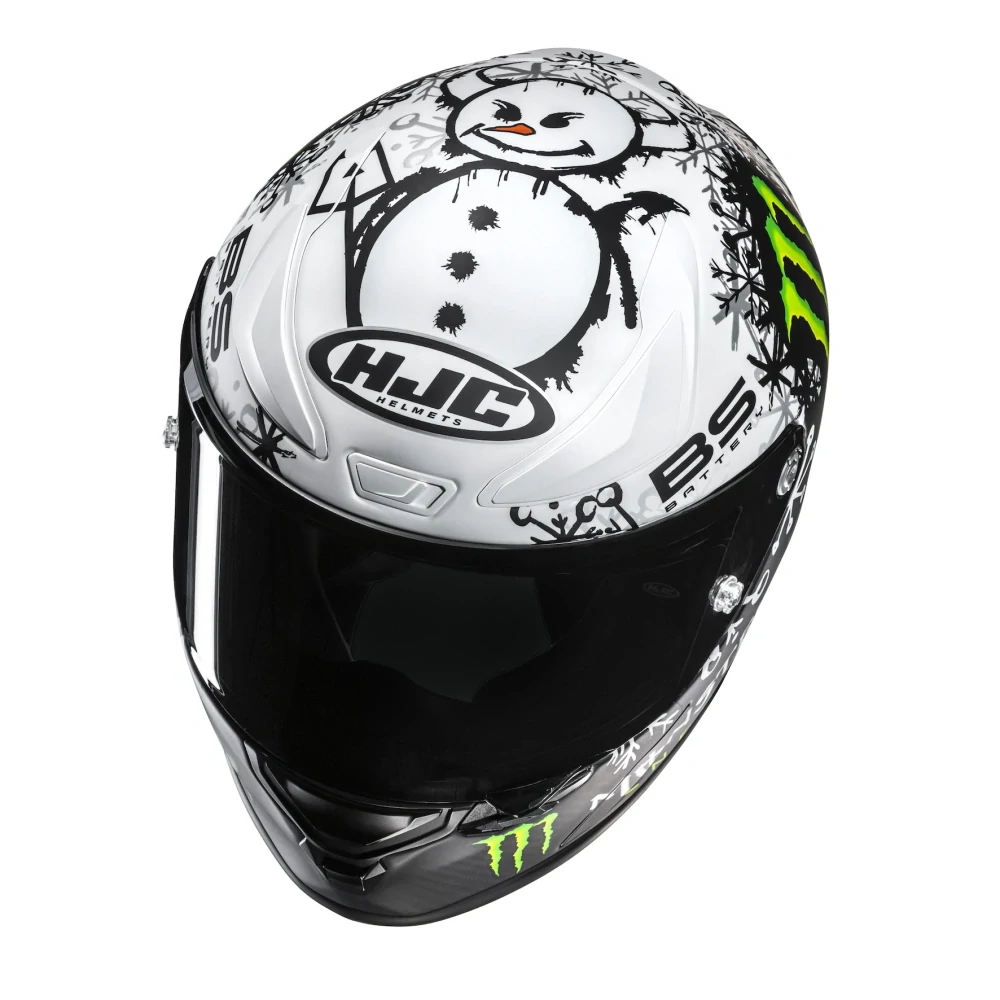 Prilba HJC RPHA1 V2 CARBON SNOW DIABLO MC10SF