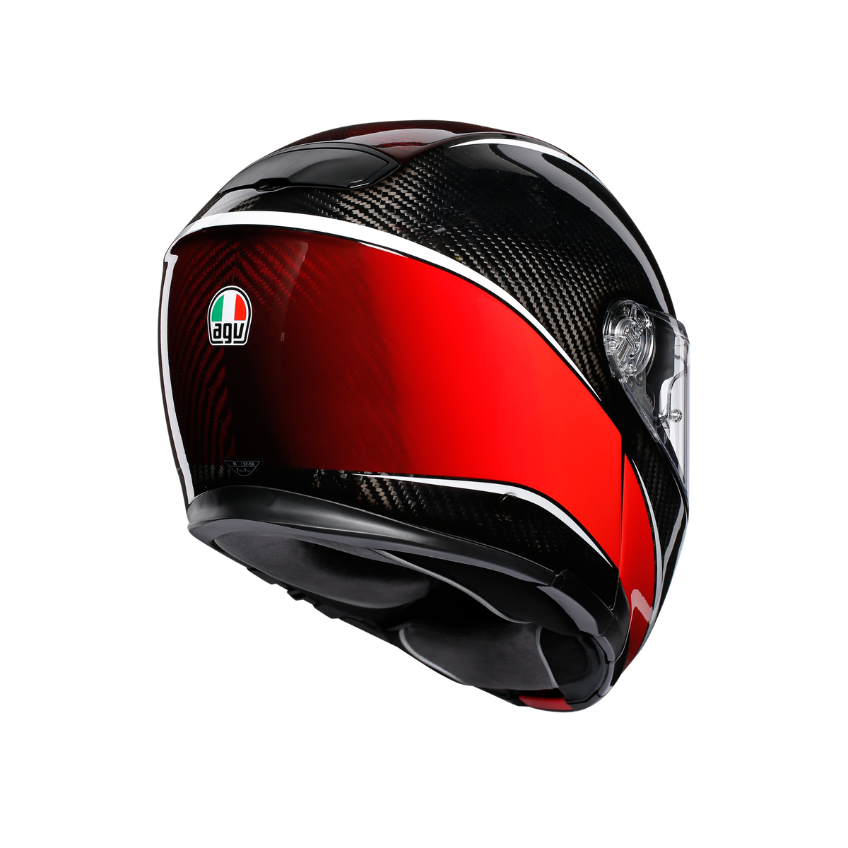 Prilba AGV SPORTMODULAR - AERO CARBON/RED