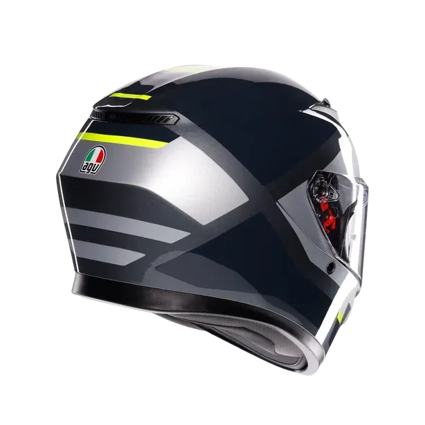 Prilba AGV K3 SHADE GREY/YELLOW FLUO