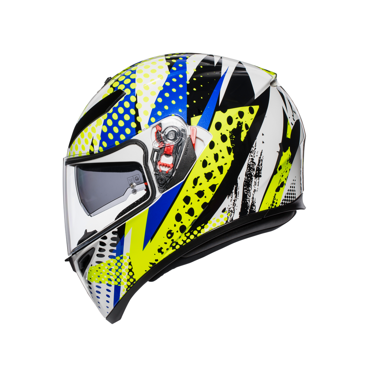 Prilba AGV K3 SV POP WHITE/BLUE/LIME